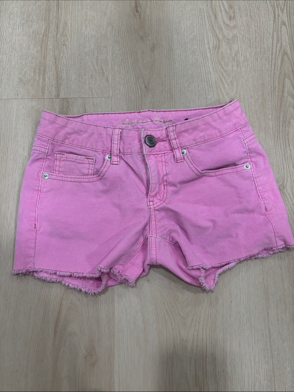 Pink Denim Cutoff Shorts - Women's Casual Summer Shorts